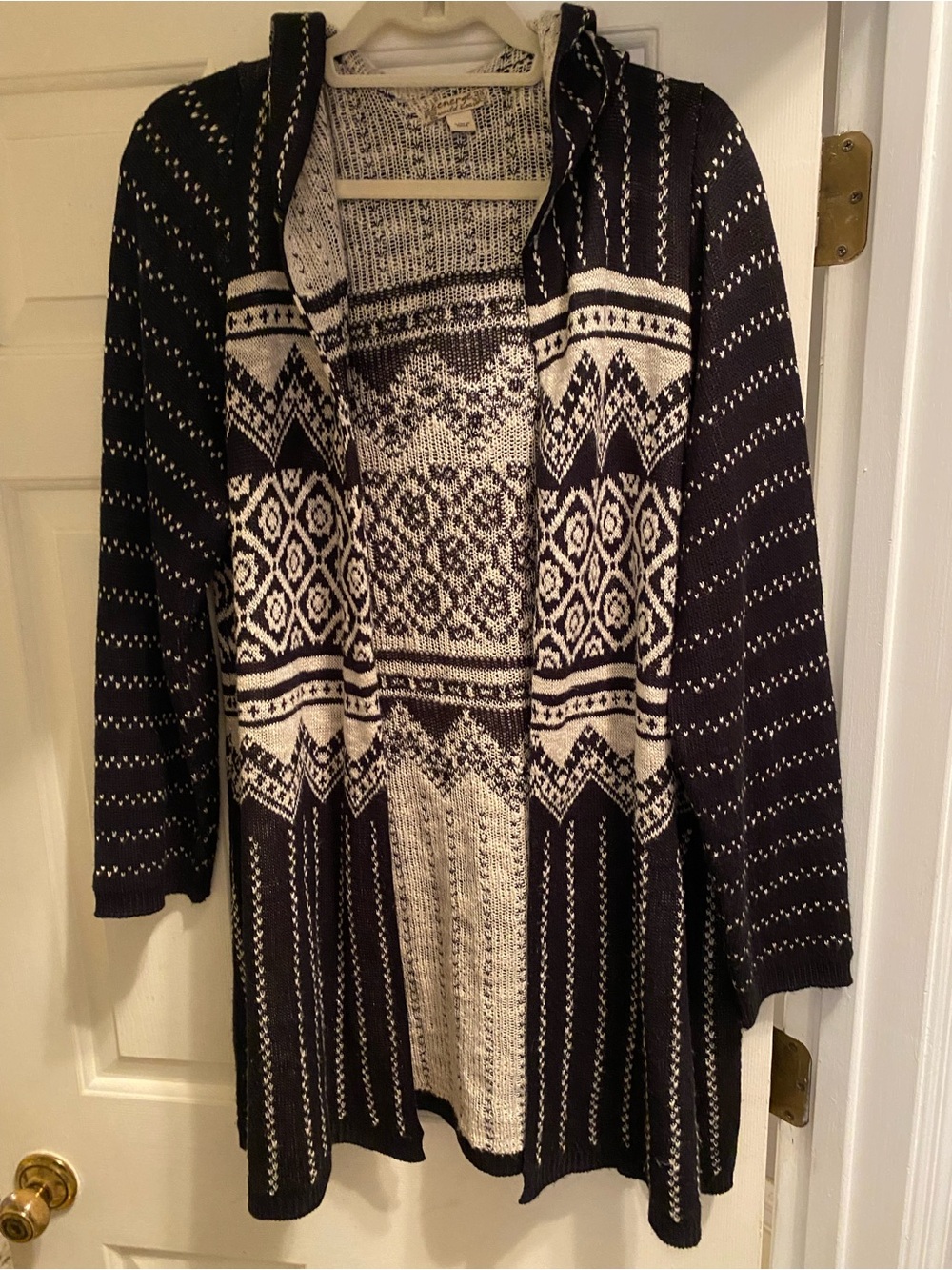 3X Gorgeous Cardigan Hoodie Open Front Boho Lightweight Sweater